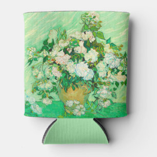 Van Gogh White Roses Can Cooler
