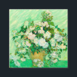 Van Gogh White Roses Enclosure Card<br><div class="desc">Enclosure Cards featuring Vincent van Gogh’s oil painting Vase with Pink Roses (1890). A gorgeous bouquet of roses are in a vase against a green background. A perfect gift for fans of Post-Impressionism and Dutch art.</div>