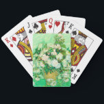 Van Gogh White Roses Playing Cards<br><div class="desc">Playing Cards featuring Vincent van Gogh’s oil painting Vase with Pink Roses (1890). A gorgeous bouquet of roses are in a vase against a green background. A perfect gift for fans of Post-Impressionism and Dutch art.</div>