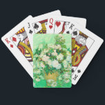 Van Gogh White Roses Playing Cards<br><div class="desc">Playing Cards featuring Vincent van Gogh’s oil painting Vase with Pink Roses (1890). A gorgeous bouquet of roses are in a vase against a green background. A perfect gift for fans of Post-Impressionism and Dutch art.</div>