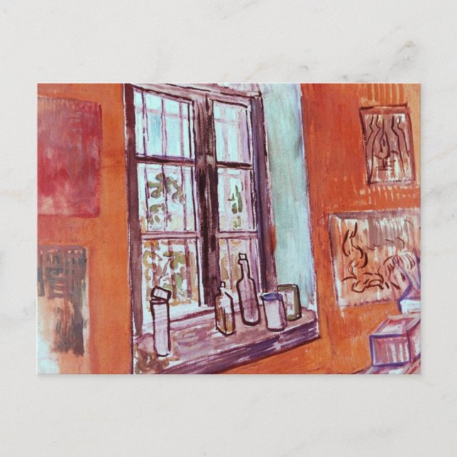 Van Gogh Window of Vincent's Studio at the Asylum Postcard (Front)