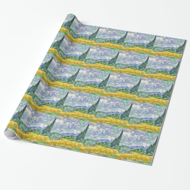 Van gogh wrapping paper (Unrolled)