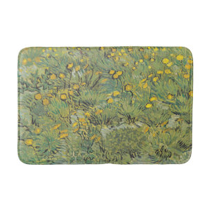 Van Gogh Yellow Meadow - Classic Floral Art Bath Mat