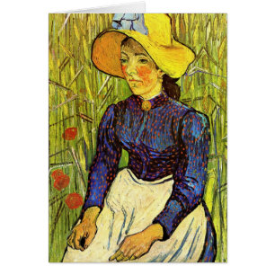 Van Gogh, Young Peasant Woman with Straw Hat