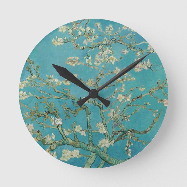 Van gogh's Almond Blossom Round Clock (Front)