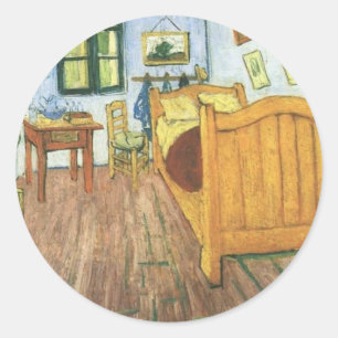 Van Gogh's Bedroom in Arles Classic Round Sticker