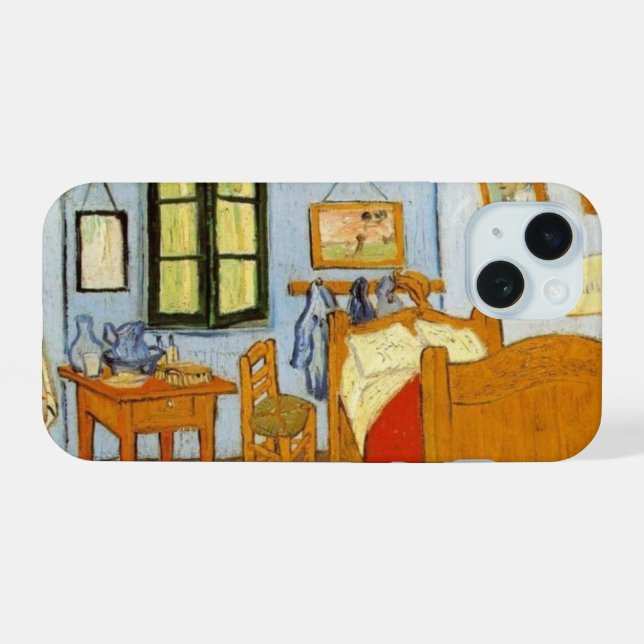 Van Gogh's Bedroom iPhone 15 Case (Back Horizontal)