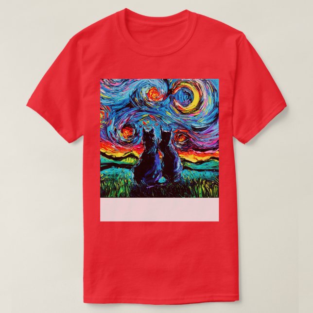 van Goghs Cats T-Shirt (Design Front)
