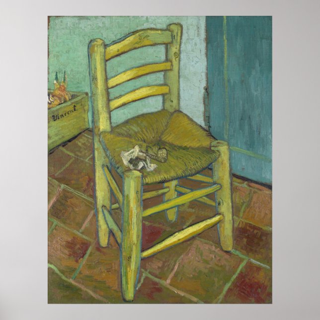 Van Gogh's Chair by Vincent Van Gogh Poster (Front)