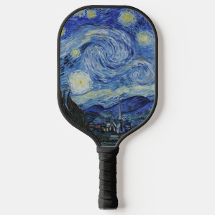 Van Gogh's Classic Painting The Starry Night Pickleball Paddle