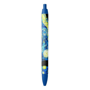 Van Gogh's famous painting, Starry Night Black Ink Pen