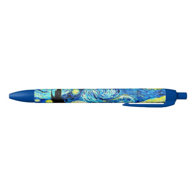 Van Gogh's famous painting, Starry Night, Blue Ink Pen (Bottom)