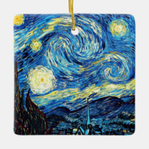 Van Gogh's famous painting, Starry Night Ceramic Ornament