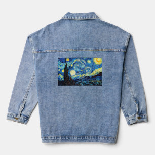 Van Gogh's famous painting, Starry Night Denim Jacket