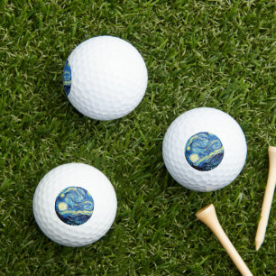 Van Gogh's famous painting, Starry Night Golf Balls