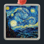 Van Gogh's famous painting, Starry Night Metal Tree Decoration<br><div class="desc">Van Gogh's famous painting,  Starry Night postcard. Best seller!</div>