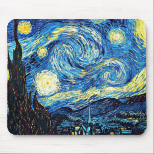 Van Gogh's famous painting, Starry Night, Mouse Pad