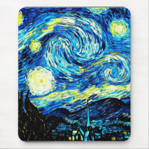 Van Gogh's famous painting, Starry Night Mouse Pad