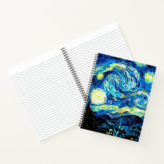Van Gogh's famous painting, Starry Night, Notebook (Inside)
