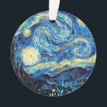 Van Gogh's famous painting, Starry Night Ornament<br><div class="desc">Van Gogh's famous painting,  Starry Night.</div>