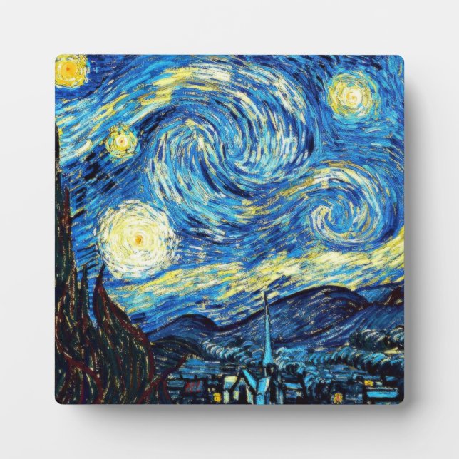 Van Gogh's famous painting, Starry Night Plaque (Front)