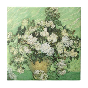 Van Gogh's Flowers in Vase Tile