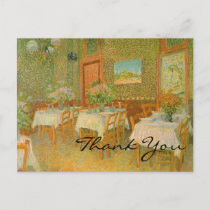 Van Gogh's Interior of a Restaurant Postcard