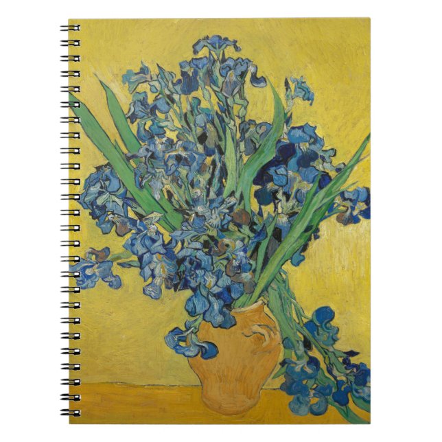 Van Gogh's Iris Spiral Notebook (Front)