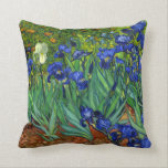 Van Gogh's Irises Cushion<br><div class="desc">Irises (May 1889) is one of several paintings of irises by the Dutch artist Vincent van Gogh, and one of a series of paintings he executed at the Saint Paul-de-Mausole asylum in Saint-Rémy-de-Provence, France, in the last year before his death in 1890. Van Gogh started painting Irises within a week...</div>
