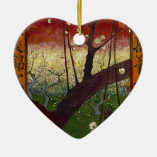 Van Gogh's Japonaiserie after Hiroshige Ceramic Tree Decoration