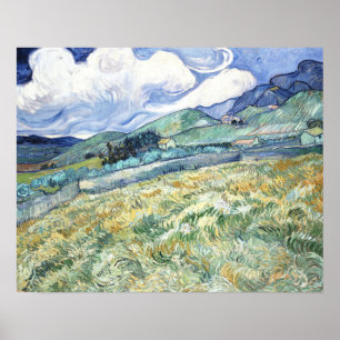 Van Gogh's Landscape from Saint-Rémy Canvas Print 
