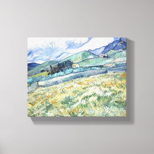Van Gogh's Landscape from Saint-Rémy Canvas Print (Front)