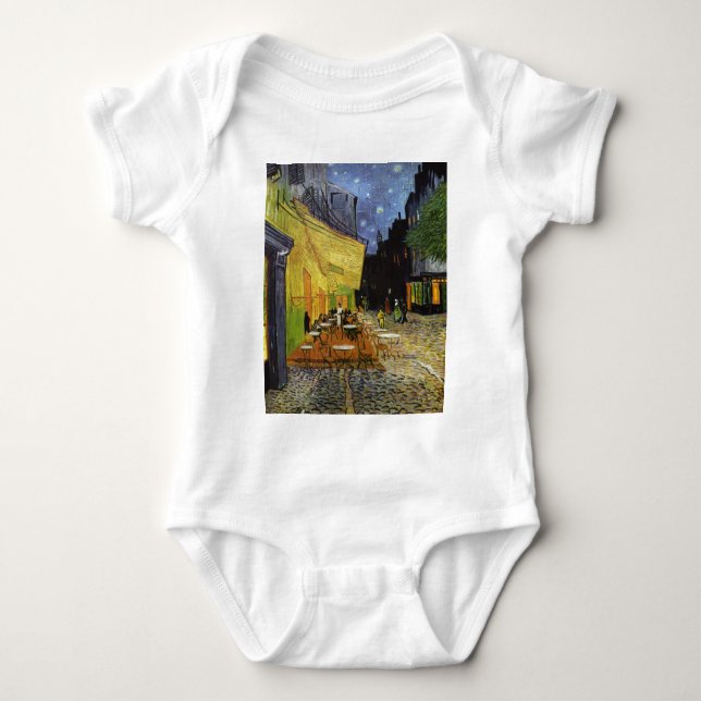 Van Gogh's Night Cafe Baby Bodysuit (Front)