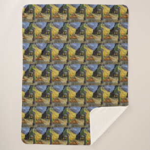 Van Gogh's Night Cafe Sherpa Blanket