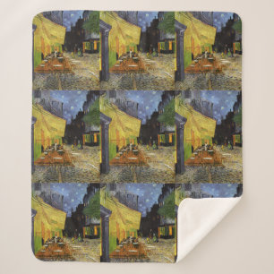 Van Gogh's Night Cafe Sherpa Blanket