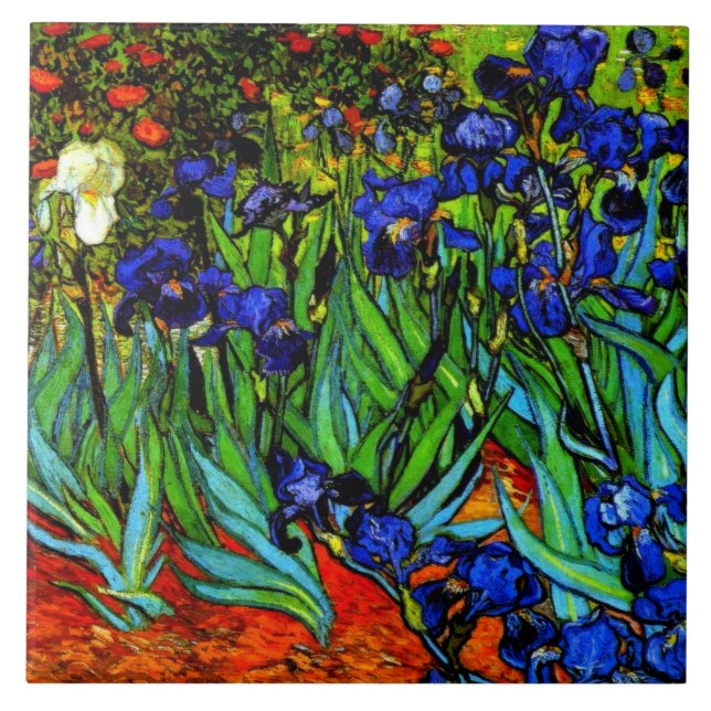 Van Gogh's painting, Irises Tile (Front)