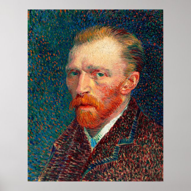 Van Gogh's Self-Portrait Poster (Front)