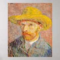 Van Gogh's Self-Portrait with a Straw Hat