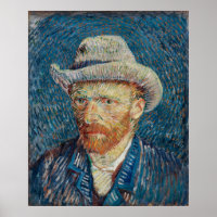 Van Gogh's Self-Portrait with Grey Felt Hat