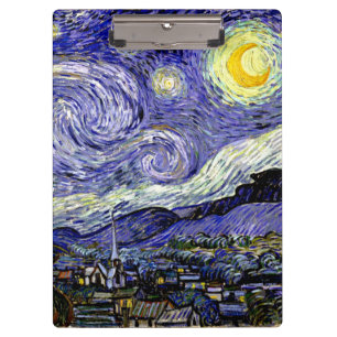Van Gogh's Starry Night, 1889 Clipboard