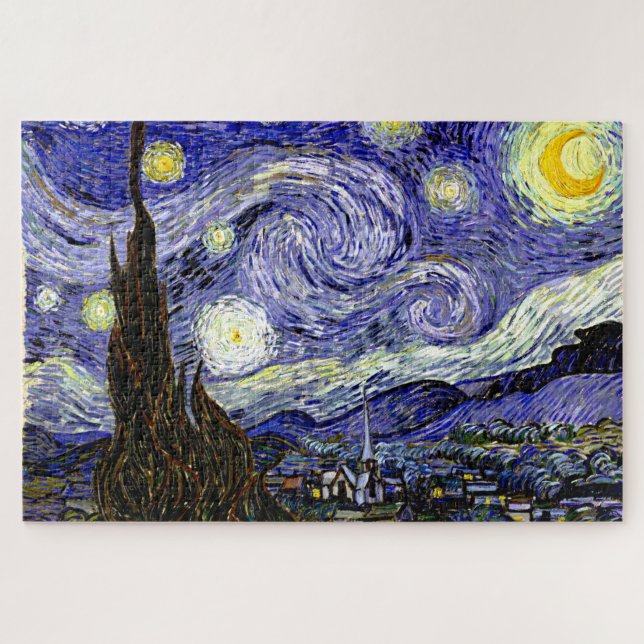 Van Gogh's Starry Night, 1889 Jigsaw Puzzle (Horizontal)