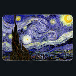 Van Gogh's Starry Night, 1889 Magnet<br><div class="desc">Widely hailed as Van Gogh's magnum opus, the painting depicts the view outside his sanatorium room window at night, although it was painted from memory during the day. Image is in the public domain. Contact Patterns & Paintings & Graphics for special requests. © Copyright 2020 P.D., Patterns & Paintings &...</div>