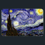 Van Gogh's Starry Night, 1889 Magnet<br><div class="desc">Widely hailed as Van Gogh's magnum opus, the painting depicts the view outside his sanatorium room window at night, although it was painted from memory during the day. Image is in the public domain. Contact Patterns & Paintings & Graphics for special requests. © Copyright 2020 P.D., Patterns & Paintings &...</div>