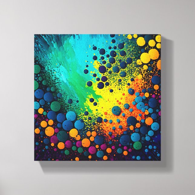 Van Gogh's Starry Night - Dot Art Wall Art (Front)