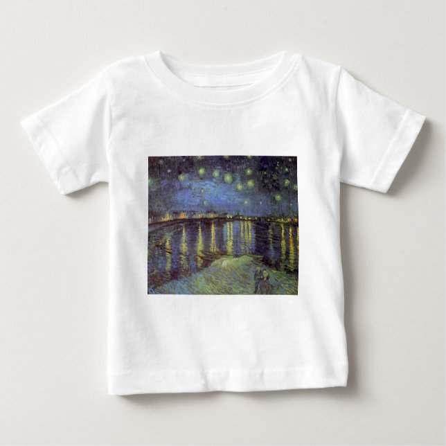 Van Gogh's Starry Night Painting Baby T-Shirt (Front)