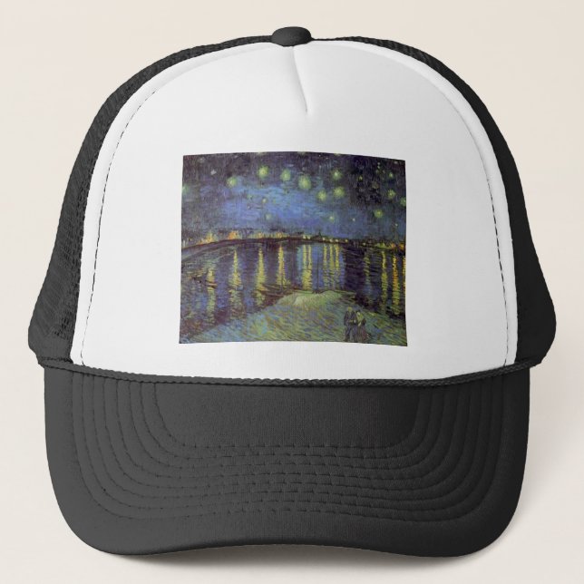 Van Gogh's Starry Night Painting Trucker Hat (Front)