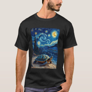 Van Gogh's Starry Night Turtle Shell Traveller Ani T-Shirt