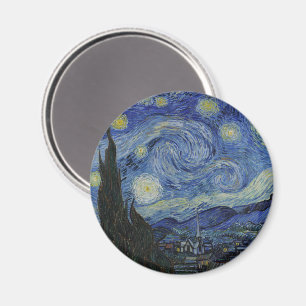 Van Gogh's Starry Night: Whirlwind of Dreams Magnet