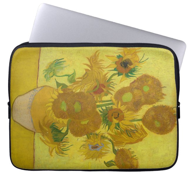 Van Gogh's Sunflowers Laptop Sleeve (Front)