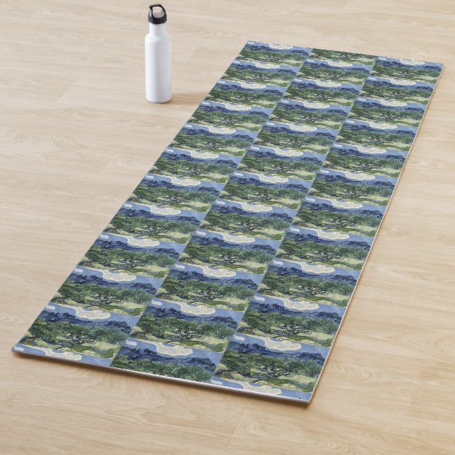 Van Gogh's The Olive Trees Landscape Painting Yoga Mat (In Situ)